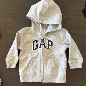 GAP Kids Light Gray Zip-Up Hoodie